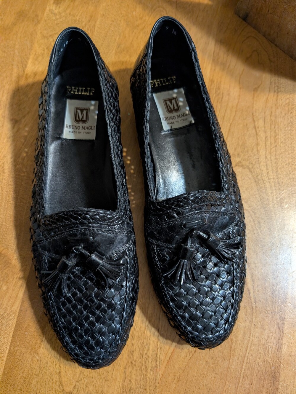 Bruno Magli Woven Leather Loafer Men’s 9 N